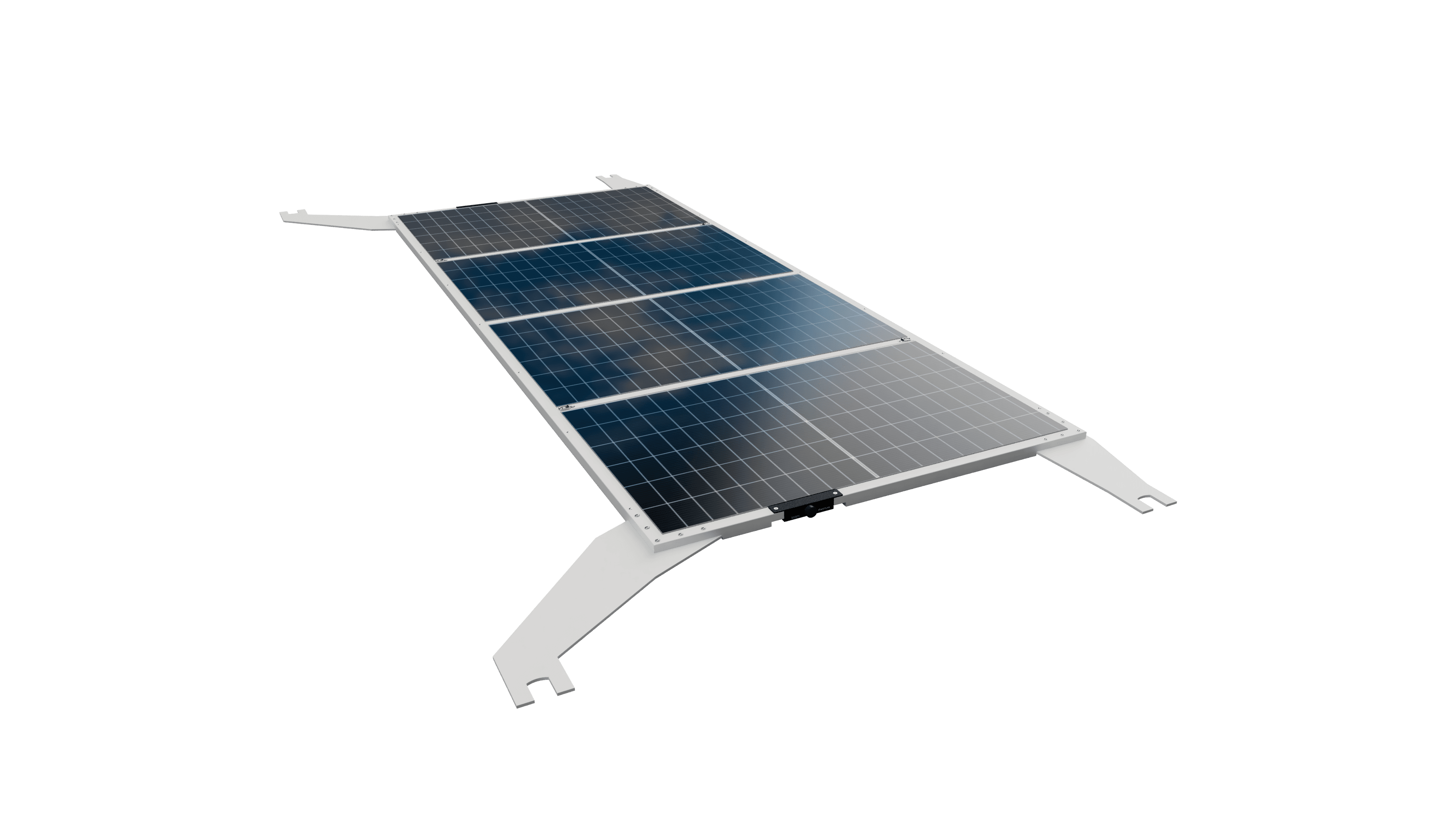 Solar panel flat rack